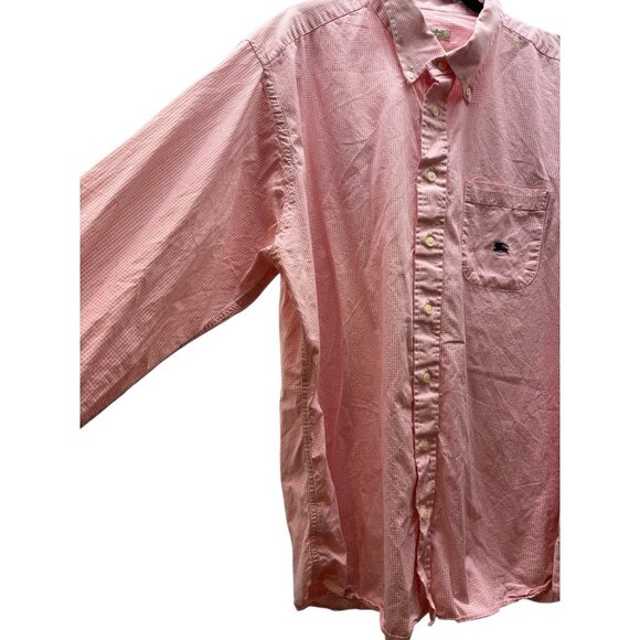 Burberry London Pink & White Mens 2XL Shirt Button Up Front Pocket - Picture 2 of 6